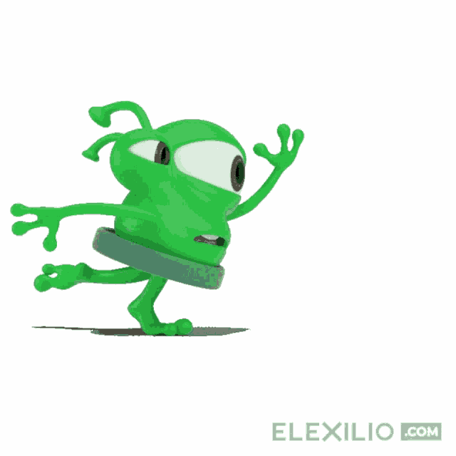 a green cartoon character from elexilio.com