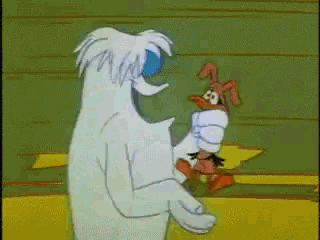 Daffy Duck Of Mice And Men GIF - Daffy Duck Of Mice And Men Abominable Snow Man GIFs