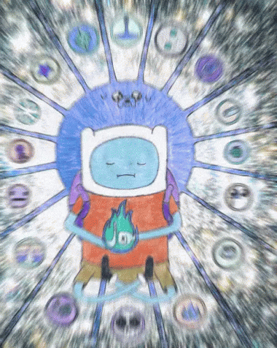 Finn From Adventure Time In Deep Meditation GIF - Namaste Meditation Adventuretime GIFs