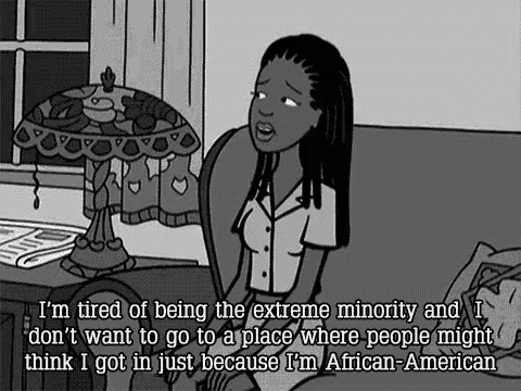 a black and white cartoon of a woman sitting on a couch with a lamp and a quote .