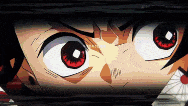 a close up of a cartoon character 's eyes with the word gatora in the lower right corner