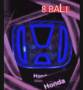 a picture of a honda logo with the words 8 ball above it