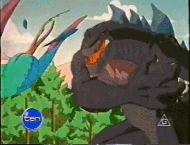 Godzilla Fight GIF