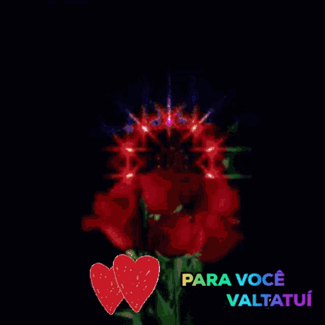a colorful background with the words para voce valtatui on it