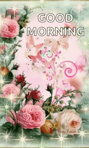 Good Morning Flowers GIF - Good Morning Flowers Butterflies GIFs