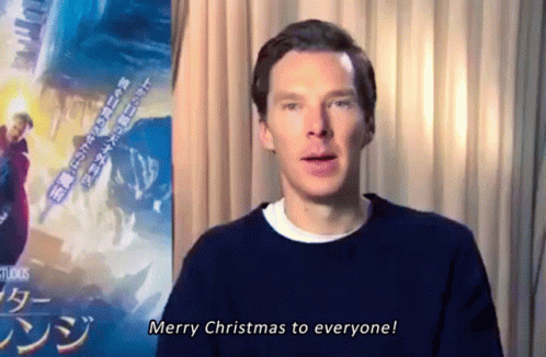 Merry Christmas Benedict Cumberbatch GIF - Merry Christmas Benedict Cumberbatch Handsome GIFs