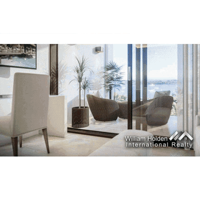 an advertisement for william holden international realty is shown