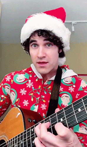 Darren Criss Santa Claus GIF - Darren Criss Santa Claus Christmas GIFs