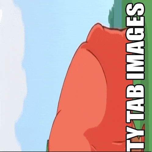 a cartoon drawing of a person with the words ty tab images below it
