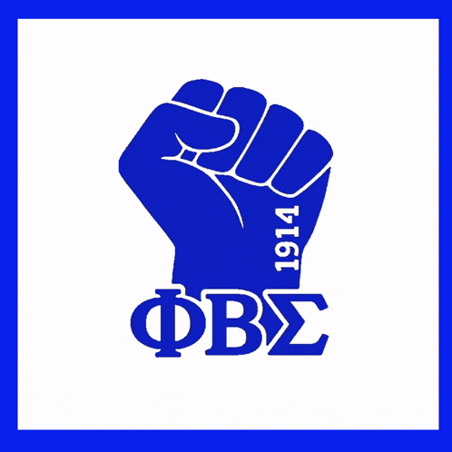 a logo for phi beta sigma with a fist and the year 1914