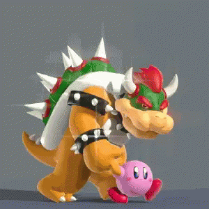 Walking Kirby GIF - Walking Kirby Bowser GIFs