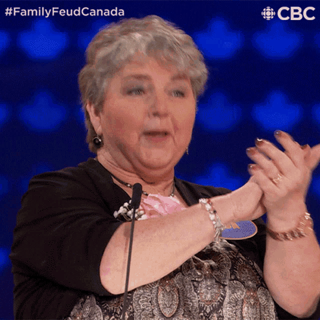 Clap Gertie GIF - Clap Gertie Family Feud Canada GIFs