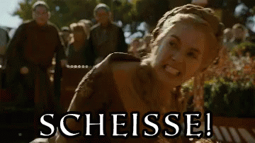 Cersei Dreht Durch - Scheisse GIF - Cersei Lannister Game Of Thrones Scream GIFs