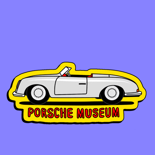 a sign that says take a seat porsche museum on it