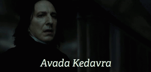 Avada Kedavra Snape GIF - Avada Kedavra Snape Harry Potter GIFs