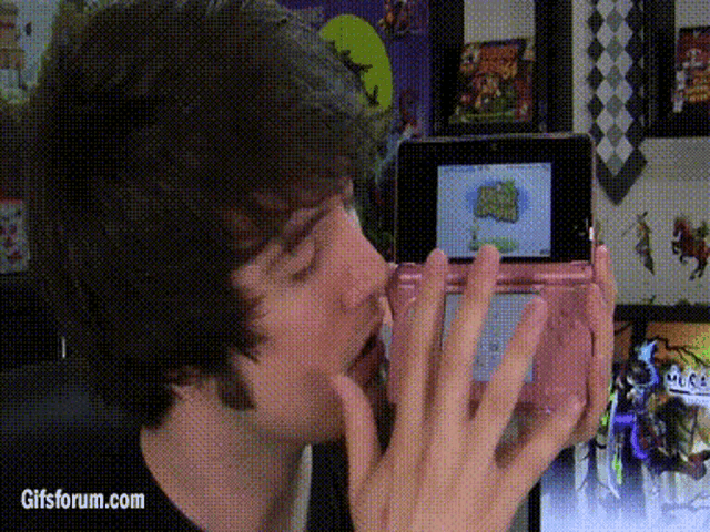 a man is playing a video game with the website gifsforum.com in the lower right corner