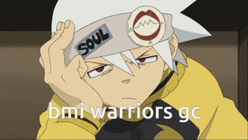 a cartoon character has a headband that says soul on it