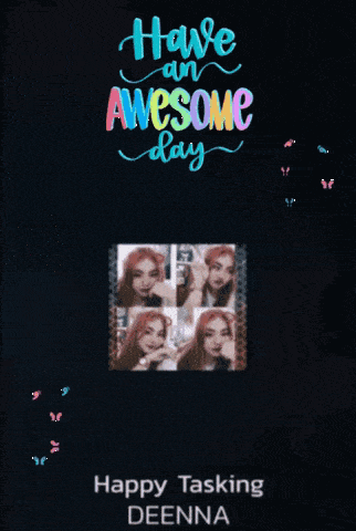 a poster that says have an awesome day with a cloud in the background