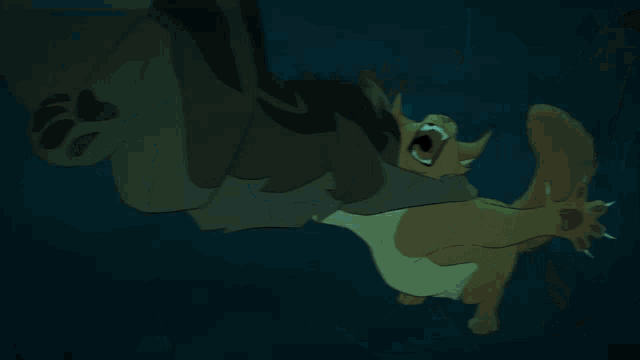 a cartoon drawing of a cat being eaten by a monster