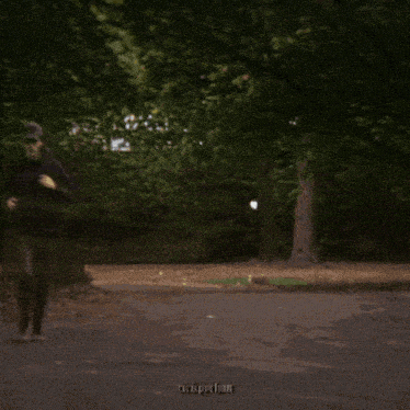 a man and a woman are running through a tunnel with the name rickpython on the bottom right