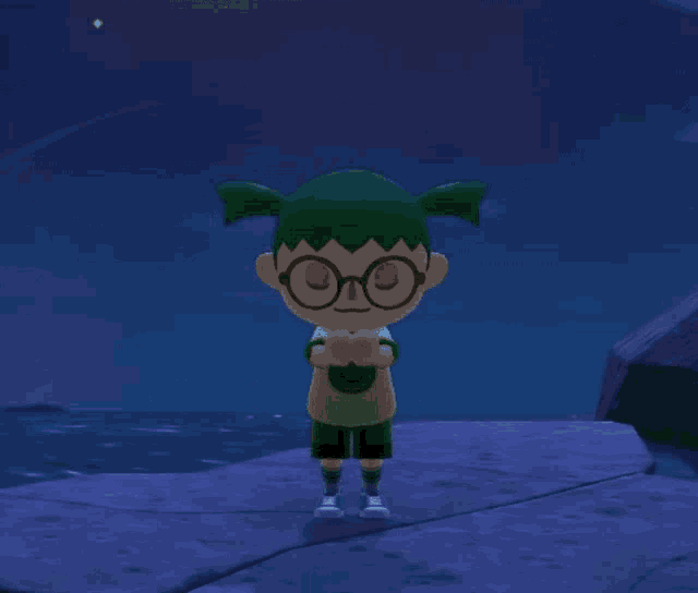 a frog wearing glasses and a green suit