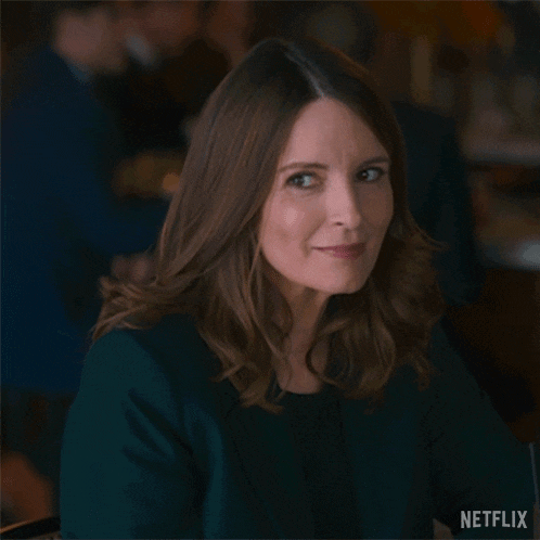 a woman says why are you so grouchy in a netflix ad