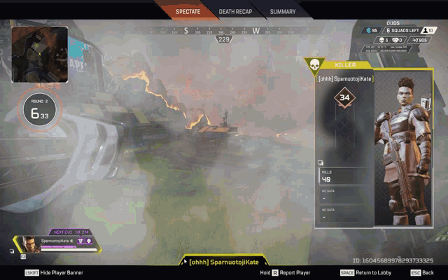 a screenshot of a video game with a killer in the middle of the screen