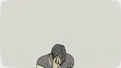 a poster with a man covering his face and the words " i can 't stop i can 't normal "