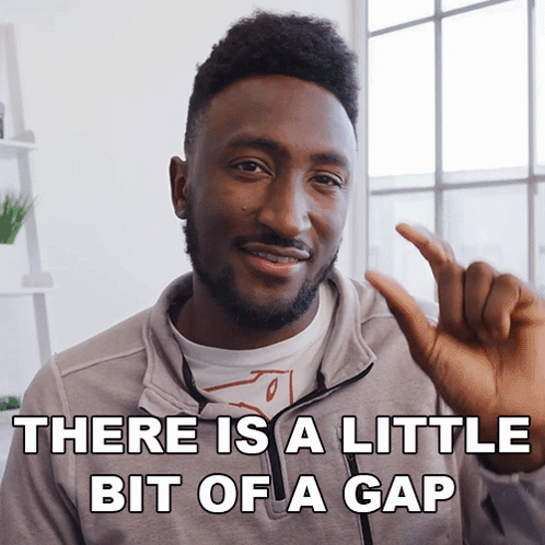 There'S A Little Bit Of A Gap Marques Brownlee GIF - There'S A Little Bit Of A Gap Marques Brownlee There'S A Small Difference GIFs