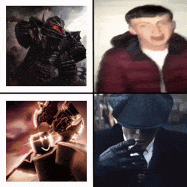 a man in a hat is smoking a cigarette in a meme