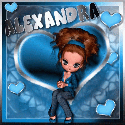 Alexandra Alexandra Name GIF - Alexandra Alexandra Name Blue GIFs