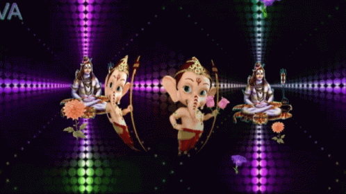 Lord Shiva Flower GIF - Lord Shiva Flower Spinning GIFs