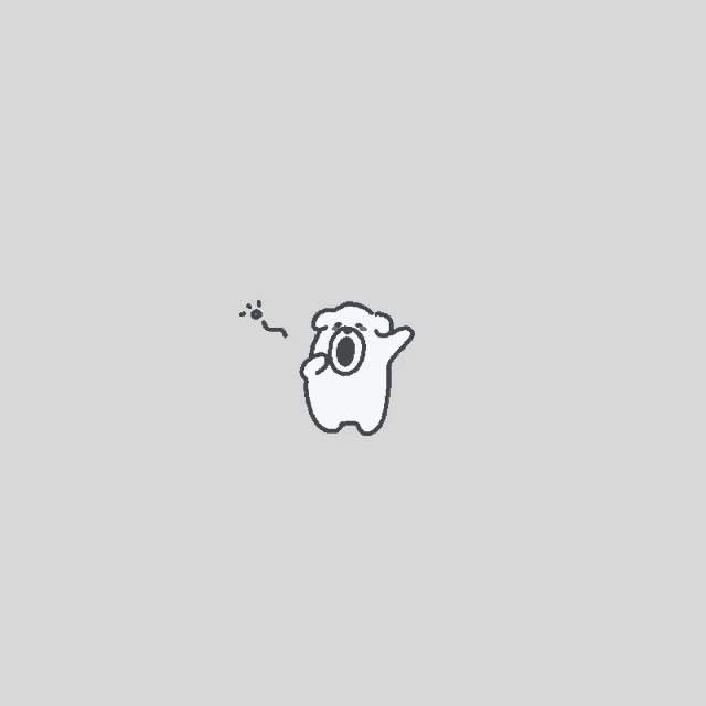 a drawing of a polar bear with its mouth open and a tear coming out of it 's eye