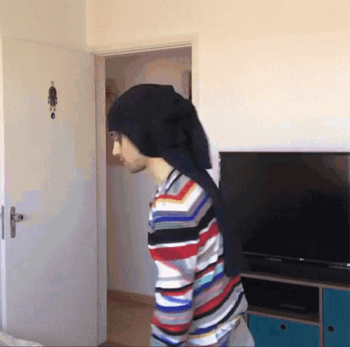 Looking At The Side Looking Straight GIF