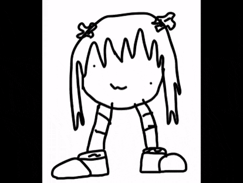 a black and white drawing of a person 's face is surrounded by a black and white background of squares .