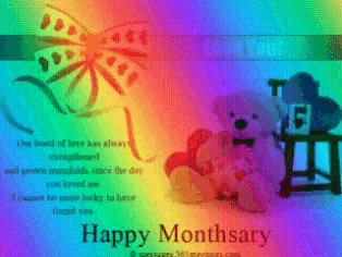 Happy Monthsary Love You GIF - Happy Monthsary Love You Ribbon GIFs