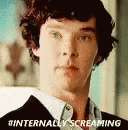 Sherlock Internally Screaming GIF - Sherlock Internally Screaming Panic GIFs