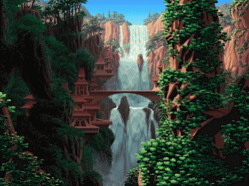 Pixel Art Water Falls GIF - Pixel Art Water Falls GIFs