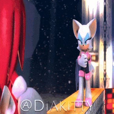 a cartoon character with the name adiakitty on the bottom left