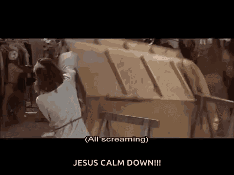 Jesus Calm Down Pissed GIF - Jesus Calm Down Pissed Jesus Christ Superstar GIFs