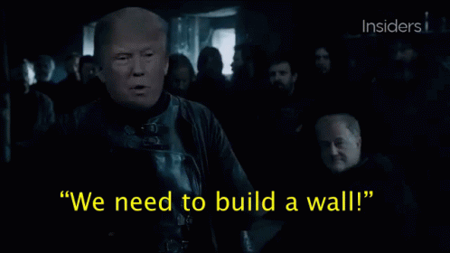 We Need To Build A Wall - Wall GIF - Wall Game Of Thrones Donald Trump GIFs