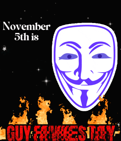 a poster that says november 5th is guy-fankes day