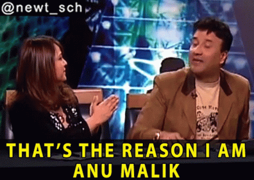 Indian Idol Anu Malik GIF - Indian Idol Anu Malik Thats The Reason I Am Anu Malik GIFs