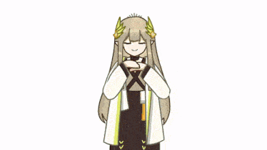 a cartoon of a woman with her arms outstretched and two other girls