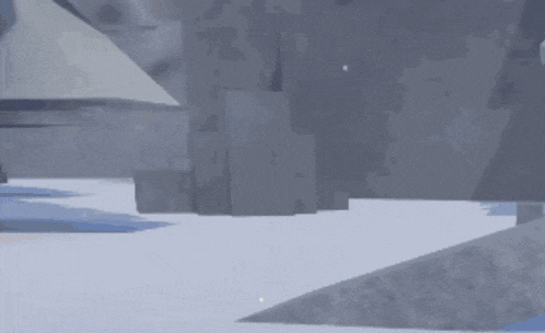 a snowflake is falling from the sky in a video game scene