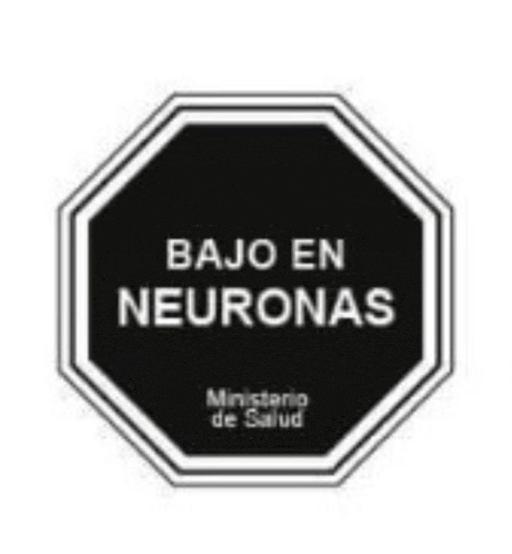 a stop sign that says bajo en neuronas on it .