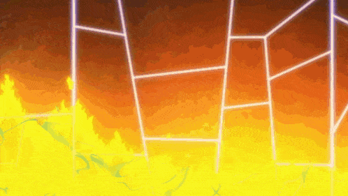 a computer generated image of a field of yellow flowers with a sunset in the background .