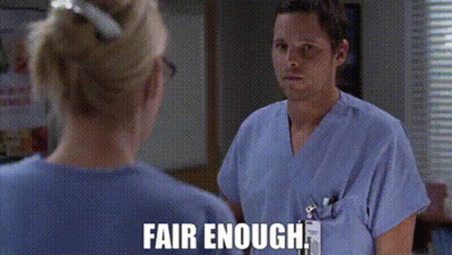 Greys Anatomy Alex Karev GIF - Greys Anatomy Alex Karev Fair Enough GIFs