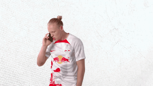 On The Phone Xaver Schlager GIF - On The Phone Xaver Schlager Rb Leipzig GIFs