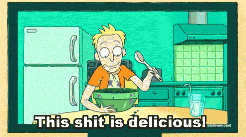 Rick And Morty This Shit Is Delicious GIF - Rick And Morty This Shit Is Delicious Yum GIFs